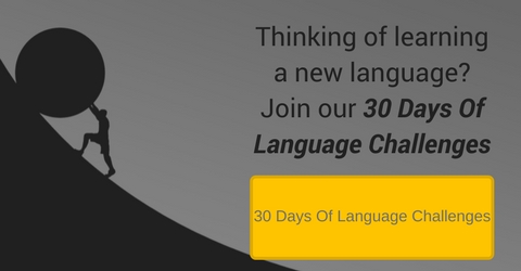 30 days of language challenges banner