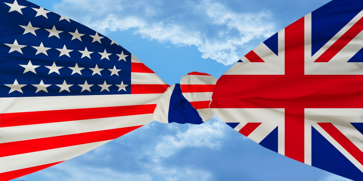 us and british flags